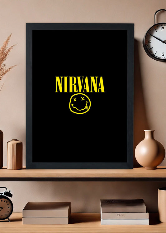 Quadro Banda Nirvana - Com vidro