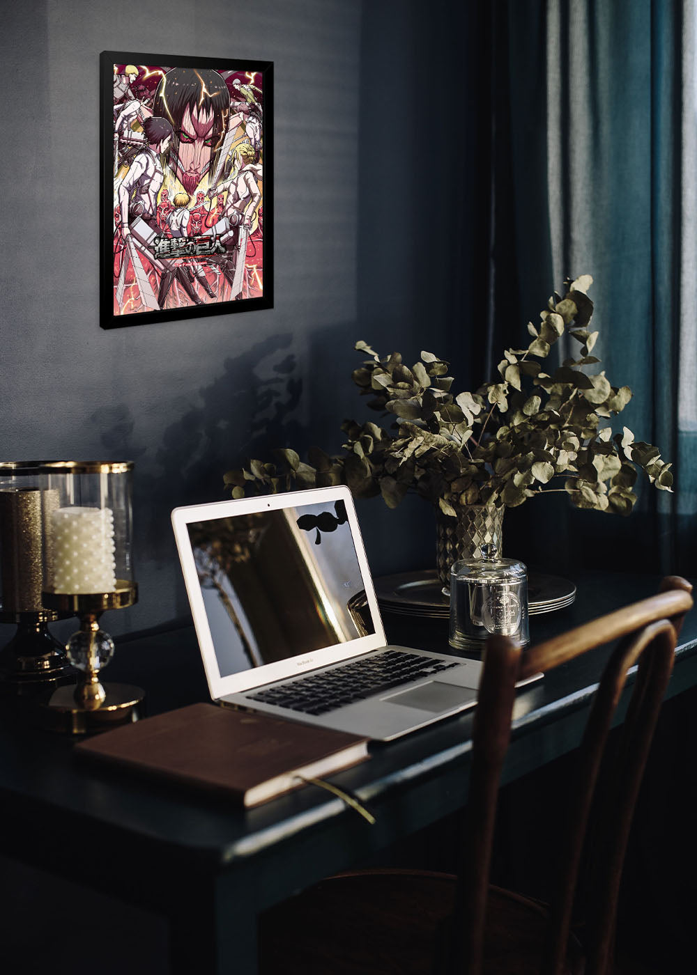 Quadro Decorativo Attack on Titan - Anime - Com vidro