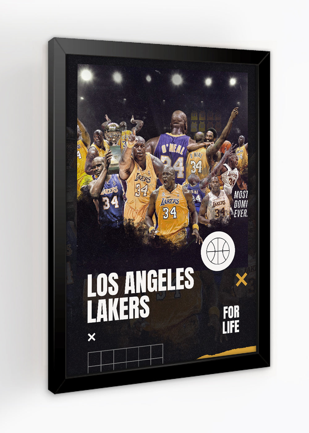 Quadro Los Angeles Lakers For Life - Com vidro