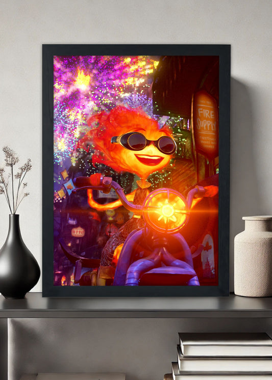 Quadro Fogo e a agua o filme - Com vidro