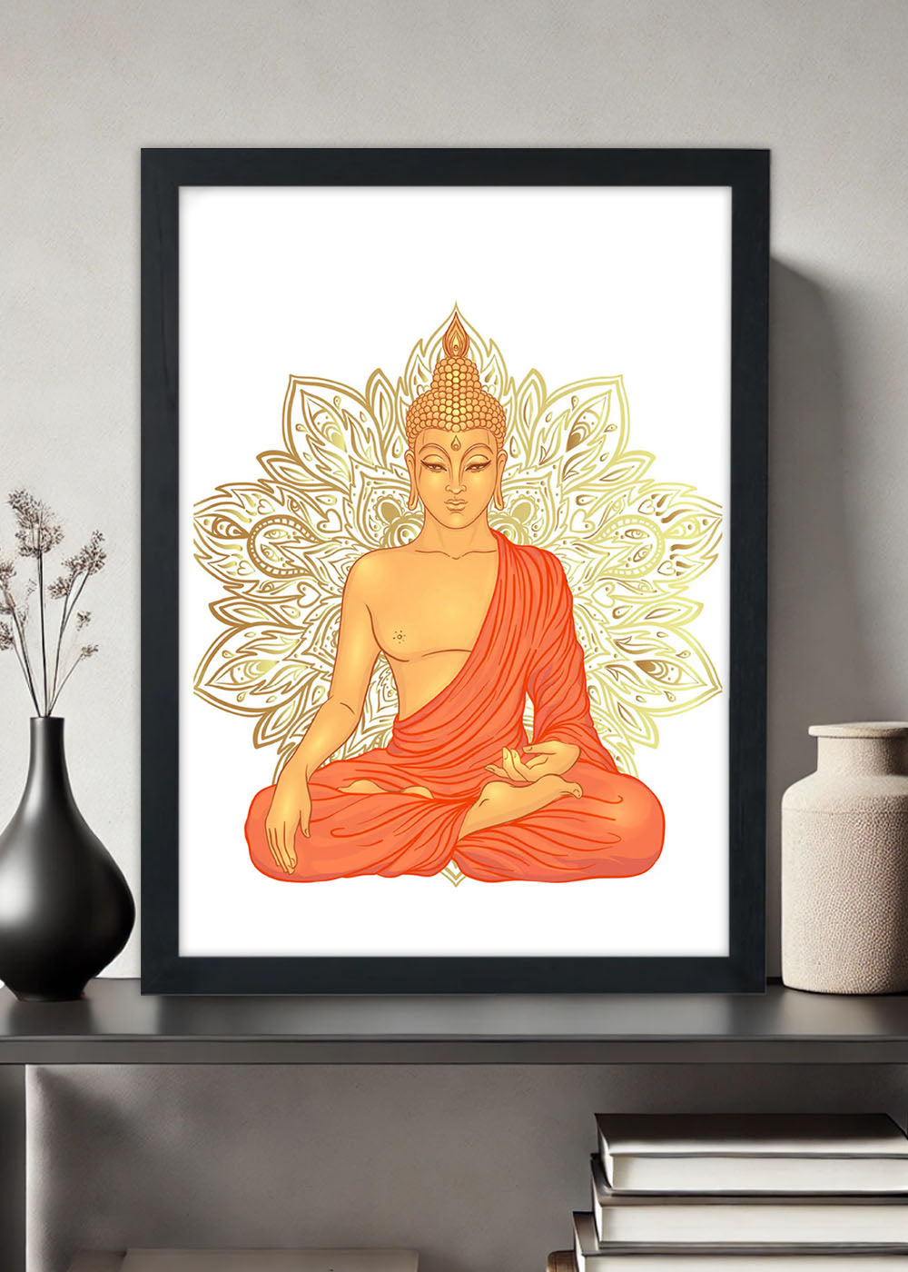 Quadro Buda - Com vidro