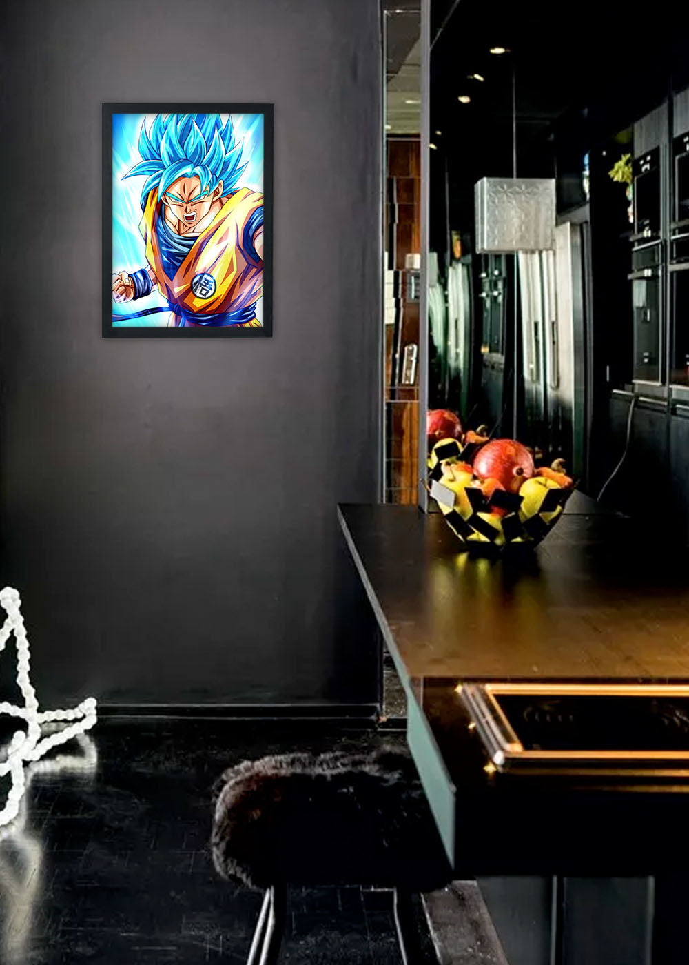 Quadro Dragon Ball Super Sayadin - Com vidro