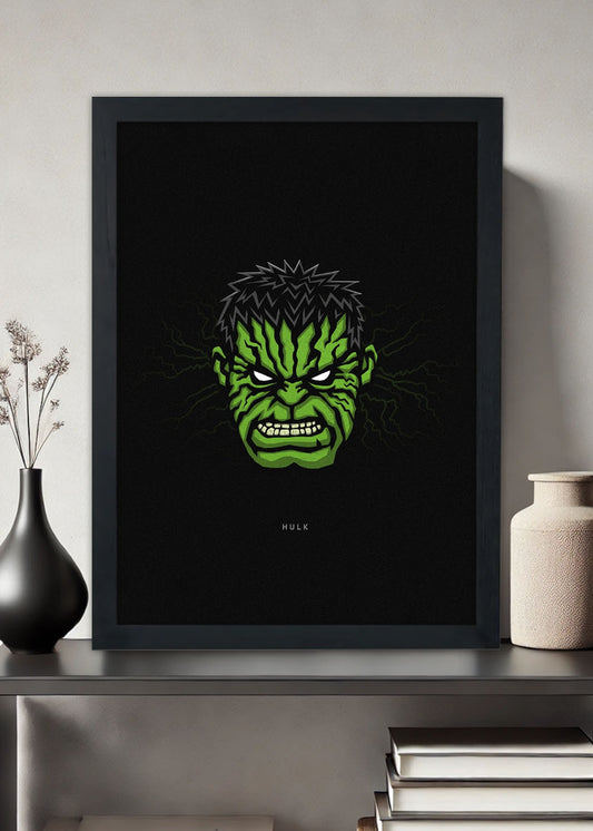 Quadro Hulk Com Raiva - Com vidro