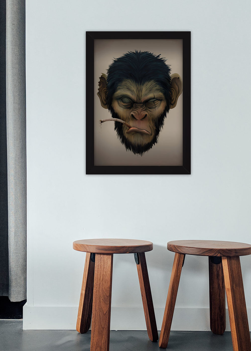 Quadro Decorativo o macaco chefe