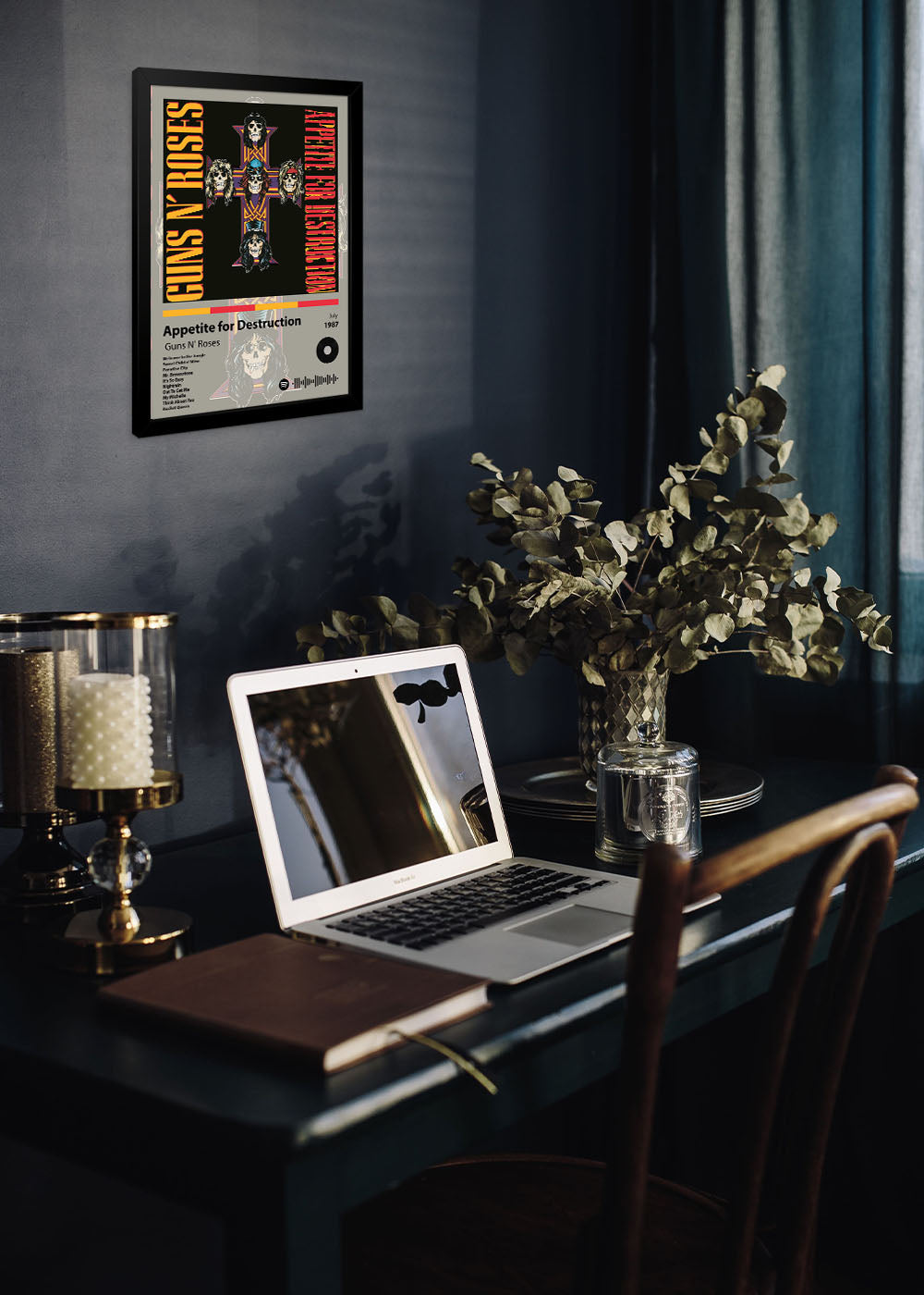 Quadro Appetite for Destruction - Guns 'N Roses - Com vidro