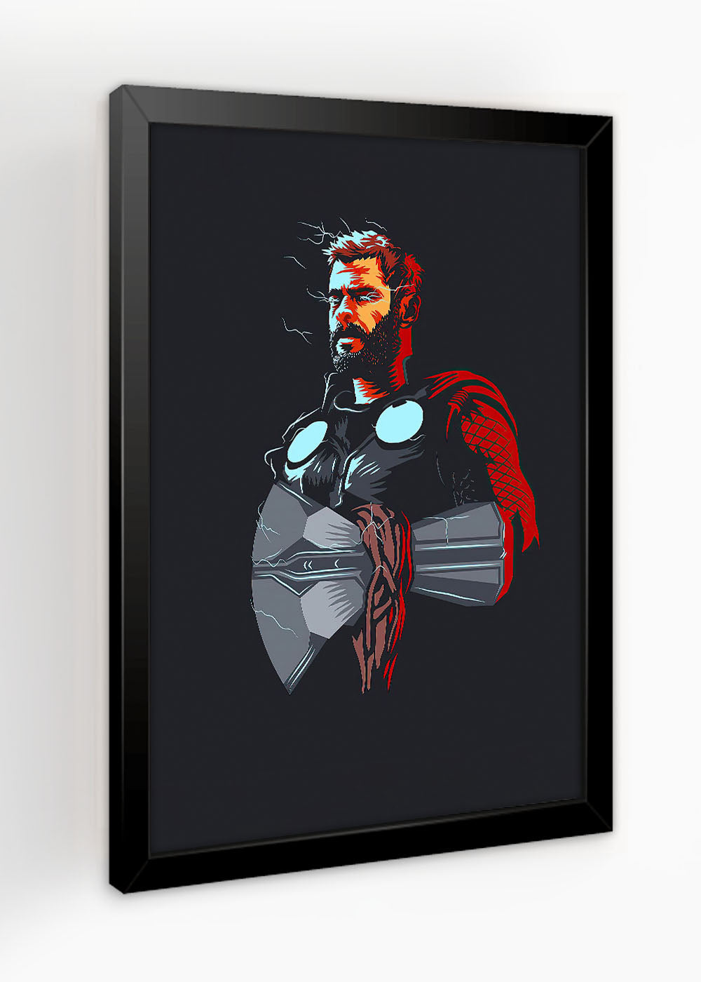 Quadro Decorativo Deus do Tovão - Marvel - Com vidro