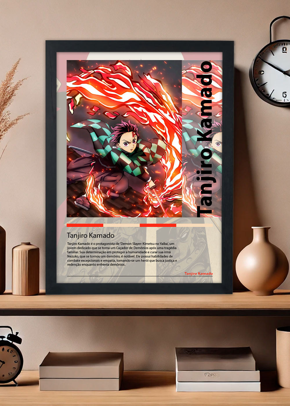 Quadro Tanjiro Kamado - Com vidro