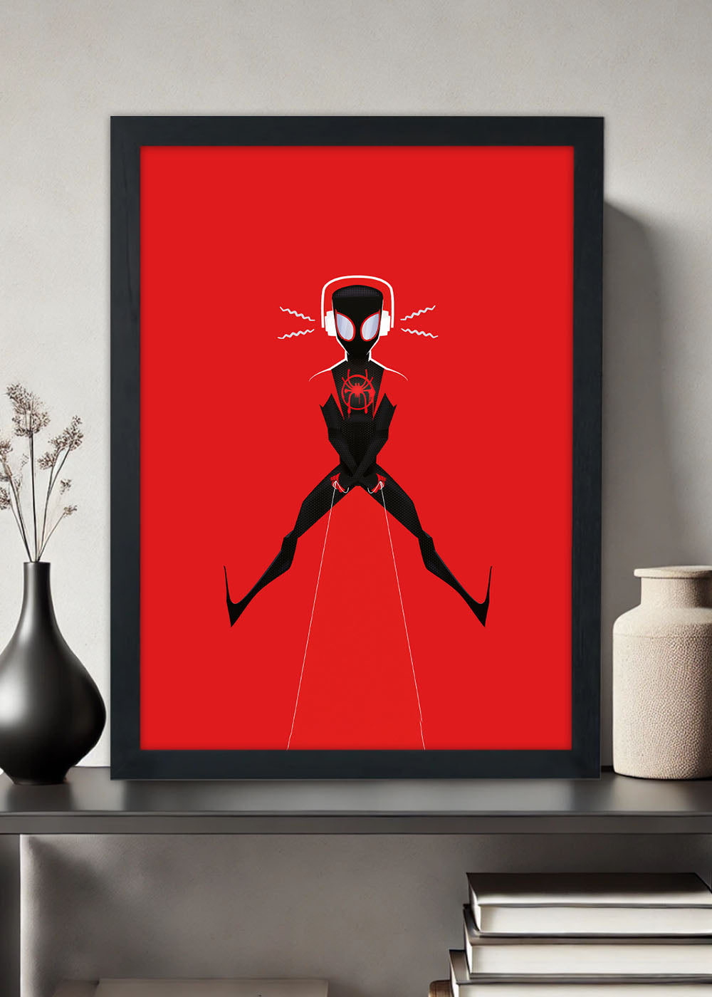 Quadro Homem Aranha Miles - Com vidro